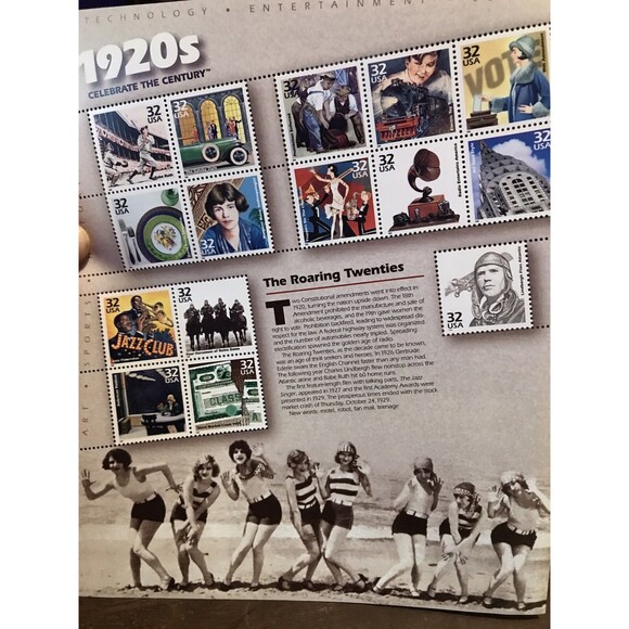 US #3184 MNH pane of 15, 32c Celebrate the Century, 1920's - Picture 1 of 4